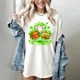 Kids St Patricks Day Shamrock Basketball Baseball Football Women's Comfort Colors T-Shirt Ivory Kids St Patricks Day Shamrock Basketball Baseball Football Women's Comfort Colors T-Shirt Ivory