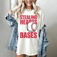 Kids Stealing Hearts Like I Steal Bases Cute Baseball Boys Women's Comfort Colors T-Shirt Ivory Kids Stealing Hearts Like I Steal Bases Cute Baseball Boys Women's Comfort Colors T-Shirt Ivory