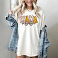Leopard Baseball Softball Mama Bow Softball Baseball Mom Women's Comfort Colors T-Shirt Ivory Leopard Baseball Softball Mama Bow Softball Baseball Mom Women's Comfort Colors T-Shirt Ivory