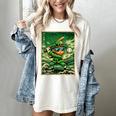 Leprechaun Playing Baseball Japanese Art St Patricks Day Women's Comfort Colors T-Shirt Ivory Leprechaun Playing Baseball Japanese Art St Patricks Day Women's Comfort Colors T-Shirt Ivory