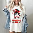 Loud And Proud Baseball Mom Messy Bun Leopard Mother Day Women's Comfort Colors T-Shirt Ivory