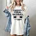Loudmouth Baseball Mama ShirtSomebody's Feral Baseball Mom Women's Comfort Colors T-Shirt Ivory