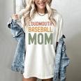 Loudmouth Baseball Mom Sports Cute Text Premium Women's Comfort Colors T-Shirt Ivory