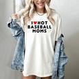I Love Hot Baseball Moms Red Heart Women's Comfort Colors T-Shirt Ivory I Love Hot Baseball Moms Red Heart Women's Comfort Colors T-Shirt Ivory