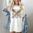 Mardi Gras Baseball Drip Shirt Cool Dripping Baseball Drip Women's Comfort Colors T-Shirt Ivory Mardi Gras Baseball Drip Shirt Cool Dripping Baseball Drip Women's Comfort Colors T-Shirt Ivory