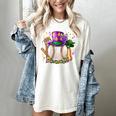 Mardi Gras Baseball Jester Hat Fleur De Lis Boys Girls Kids Women's Comfort Colors T-Shirt Ivory