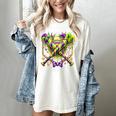 Mardi Gras Baseball Jester Hat New Orleans Men Women Kid Women's Comfort Colors T-Shirt Ivory Mardi Gras Baseball Jester Hat New Orleans Men Women Kid Women's Comfort Colors T-Shirt Ivory