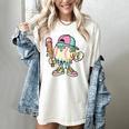 Melted Ice-Cream Baseball Mascot Pastel Pop Women's Comfort Colors T-Shirt Ivory Melted Ice-Cream Baseball Mascot Pastel Pop Women's Comfort Colors T-Shirt Ivory