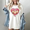 Melting Baseball Drip Heart Softball Player Lover Ice Cream Women's Comfort Colors T-Shirt Ivory Melting Baseball Drip Heart Softball Player Lover Ice Cream Women's Comfort Colors T-Shirt Ivory
