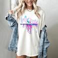 Mom Baseball Ice Cream Drip Birthday Boy Family Women's Comfort Colors T-Shirt Ivory Mom Baseball Ice Cream Drip Birthday Boy Family Women's Comfort Colors T-Shirt Ivory