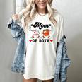 Mom Of Both Basketball Baseball Mom Women's Comfort Colors T-Shirt Ivory