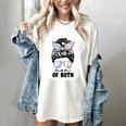 Mom Of Both Volleyball And Baseball Mom For Women Messy Bun Women's Comfort Colors T-Shirt Ivory Mom Of Both Volleyball And Baseball Mom For Women Messy Bun Women's Comfort Colors T-Shirt Ivory