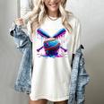 Neon Dripping Baseball And Bats Colorful Sports Art Women's Comfort Colors T-Shirt Ivory