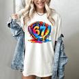 Number 67 Baseball Glove Ice Cream Drip Six Seven Meme Women's Comfort Colors T-Shirt Ivory