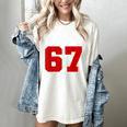 Number 67 Numbered Six Seven Baseball Jersey Style Team 67 Women's Comfort Colors T-Shirt Ivory Number 67 Numbered Six Seven Baseball Jersey Style Team 67 Women's Comfort Colors T-Shirt Ivory