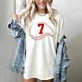 Number 7 Years Baseball 7TH Birthday Women's Comfort Colors T-Shirt Ivory Number 7 Years Baseball 7TH Birthday Women's Comfort Colors T-Shirt Ivory