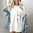 Patriotic Baseball Catcher American Flag Sports Tee Women's Comfort Colors T-Shirt Ivory Patriotic Baseball Catcher American Flag Sports Tee Women's Comfort Colors T-Shirt Ivory