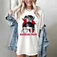 Peru Baseball Mom Messy Bun Women's Comfort Colors T-Shirt Ivory Peru Baseball Mom Messy Bun Women's Comfort Colors T-Shirt Ivory