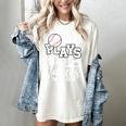 He Plays She Dances Mom Of Both Dancing And Baseball Mom Women's Comfort Colors T-Shirt Ivory He Plays She Dances Mom Of Both Dancing And Baseball Mom Women's Comfort Colors T-Shirt Ivory