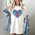 Primitive Patriotic American Baseball Mom Softball Dingers Women's Comfort Colors T-Shirt Ivory