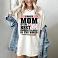 Proud Mom Of An Awesome Baseball Baseball Mom Women's Comfort Colors T-Shirt Ivory Proud Mom Of An Awesome Baseball Baseball Mom Women's Comfort Colors T-Shirt Ivory