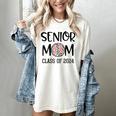 Proud Senior Baseball Mom Senior 2024 Class Leopard Game Day Raglan Baseball Tee Women's Comfort Colors T-Shirt Ivory