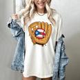 Puerto Rican Flag Baseball Player Boricua Pride Beisbol PR Women's Comfort Colors T-Shirt Ivory