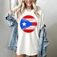 Puerto Rico Baseball Flag Boricua Beisbol Fan Gear Women's Comfort Colors T-Shirt Ivory