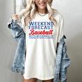 Retro Baseball Mom Mother's Day Weekend Forecast Baseball Women's Comfort Colors T-Shirt Ivory Retro Baseball Mom Mother's Day Weekend Forecast Baseball Women's Comfort Colors T-Shirt Ivory
