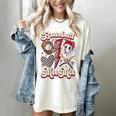 Retro Groovy Baseball Mama Baseball Mom Lover Women's Comfort Colors T-Shirt Ivory Retro Groovy Baseball Mama Baseball Mom Lover Women's Comfort Colors T-Shirt Ivory