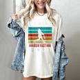 Retro Hit Hard Run Fast Turn Left Baseball Lover Women's Comfort Colors T-Shirt Ivory