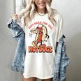 Retro Just Here For The Hotdogs Baseball Mom Sport Lover Women's Comfort Colors T-Shirt Ivory
