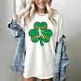 Retro Shamrock Baseball St Patricks Day Men Women Boys Girls Women's Comfort Colors T-Shirt Ivory