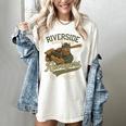 Riverside Ravagers Retro Minor League Baseball Women's Comfort Colors T-Shirt Ivory