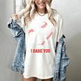 Run I Dare You Baseball Catcher Graphic Players Fans Women's Comfort Colors T-Shirt Ivory Run I Dare You Baseball Catcher Graphic Players Fans Women's Comfort Colors T-Shirt Ivory