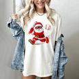 Santa Baseball Christmas Pajamas Xmas Men Boy Toddlers Women's Comfort Colors T-Shirt Ivory Santa Baseball Christmas Pajamas Xmas Men Boy Toddlers Women's Comfort Colors T-Shirt Ivory