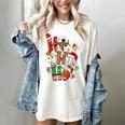 Santa Baseball Football Soccer Pajamas Ho Ho Christmas Xmas Women's Comfort Colors T-Shirt Ivory Santa Baseball Football Soccer Pajamas Ho Ho Christmas Xmas Women's Comfort Colors T-Shirt Ivory