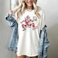 Santa Playing Baseball Catcher Merry Christmas Sport Player Women's Comfort Colors T-Shirt Ivory Santa Playing Baseball Catcher Merry Christmas Sport Player Women's Comfort Colors T-Shirt Ivory