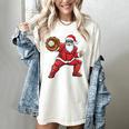 Santa Playing Baseball Baseball Lover Baseballer Xmas Women's Comfort Colors T-Shirt Ivory Santa Playing Baseball Baseball Lover Baseballer Xmas Women's Comfort Colors T-Shirt Ivory