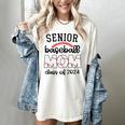Senior Baseball Mom Class Of 2024 High School College Sports Women's Comfort Colors T-Shirt Ivory