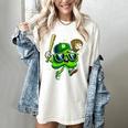 Shamrock Lucky Clover Baseball Patricks Day Family Matching Women's Comfort Colors T-Shirt Ivory Shamrock Lucky Clover Baseball Patricks Day Family Matching Women's Comfort Colors T-Shirt Ivory