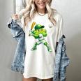 Shamrock Playing Baseball St Patricks Day Men Boys Kid Women's Comfort Colors T-Shirt Ivory