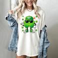 Shamrocks Playing Baseball St Patricks Day 6 7 Meme Men Boys Women's Comfort Colors T-Shirt Ivory