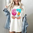 Six Seven 6-7 Baseball Ice Cream Drip 67 Meme Hands Women's Comfort Colors T-Shirt Ivory Six Seven 6-7 Baseball Ice Cream Drip 67 Meme Hands Women's Comfort Colors T-Shirt Ivory
