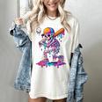 Skelton Playing Baseball Halloween Baseball Drip Boys Kids Women's Comfort Colors T-Shirt Ivory Skelton Playing Baseball Halloween Baseball Drip Boys Kids Women's Comfort Colors T-Shirt Ivory