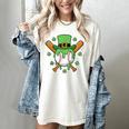 St Patricks Day Baseball Drip Ice Cream Baseball Home Plate Women's Comfort Colors T-Shirt Ivory