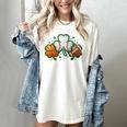 St Patricks Day Shamrock Sports Baseball Basketball Football Women's Comfort Colors T-Shirt Ivory St Patricks Day Shamrock Sports Baseball Basketball Football Women's Comfort Colors T-Shirt Ivory