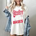 Stealing Hearts Like I Steal Bases Cute Baseball Valentine Women's Comfort Colors T-Shirt Ivory Stealing Hearts Like I Steal Bases Cute Baseball Valentine Women's Comfort Colors T-Shirt Ivory