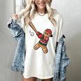 Ugly Christmas Sweater Gingerbread Baseball Toddler Kids Women's Comfort Colors T-Shirt Ivory Ugly Christmas Sweater Gingerbread Baseball Toddler Kids Women's Comfort Colors T-Shirt Ivory