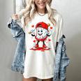 Valentine Baseball Heart Sports Men Boys Kid Women's Comfort Colors T-Shirt Ivory